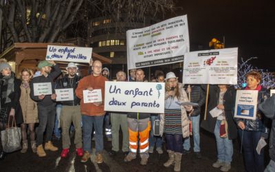 Manifestation de parents à Sion